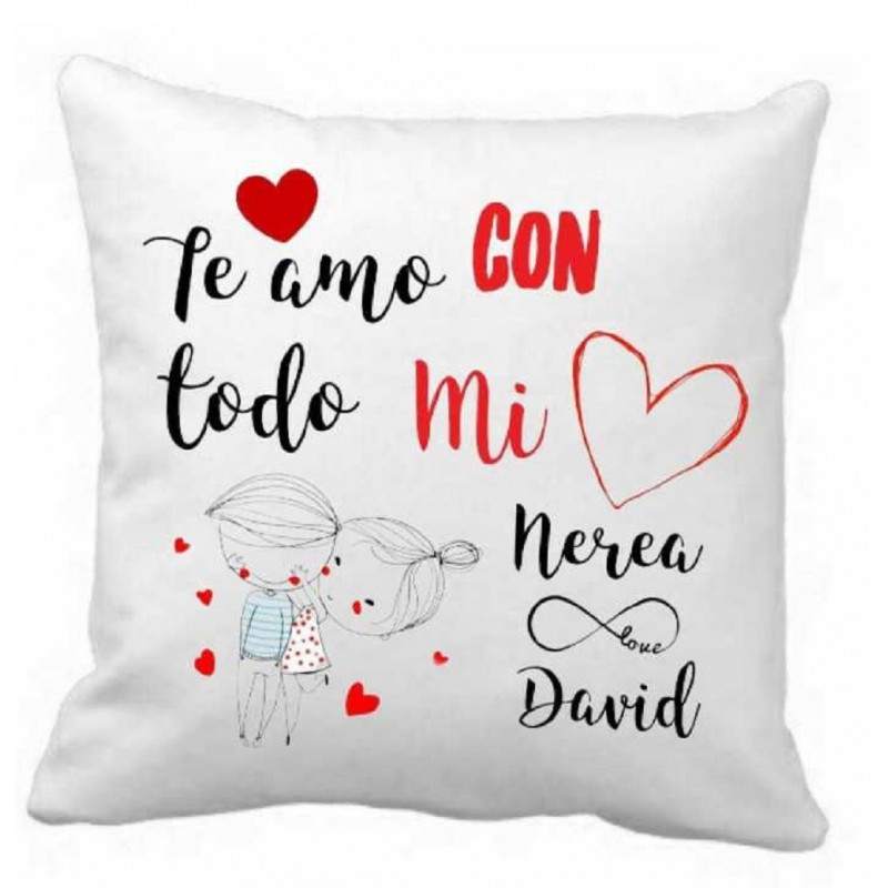 COJIN ENAMORADOS PERSONALIZADO