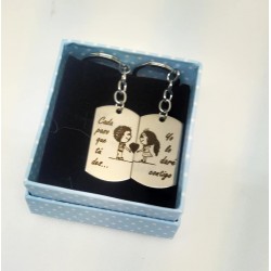 PACK 2 LLAVEROS FRASE +...