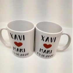 PACK 2 TAZAS PERSONALIZADA