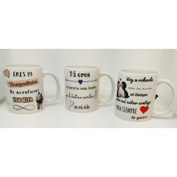 TAZA FRASE AMOR VARIOS DISEÑOS