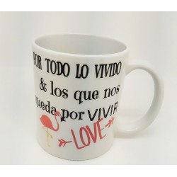 TAZA FRASE AMOR VARIOS DISEÑOS