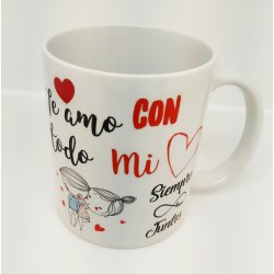 TAZA FRASE AMOR VARIOS DISEÑOS