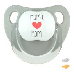 Chupete Baby Deco Gris