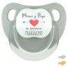 Chupete Baby Deco Gris
