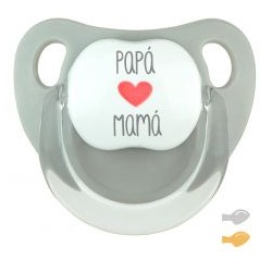 Chupete Baby Deco Gris