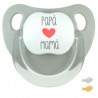 Chupete Baby Deco Gris
