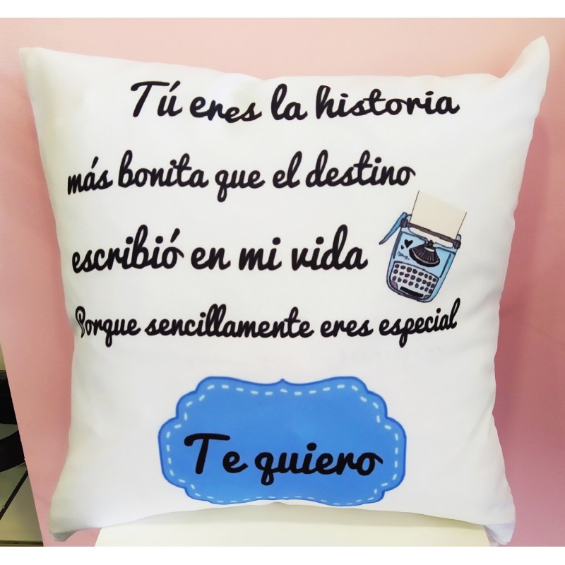 COJIN FRASE AMOR VARIOS DISEÑOS