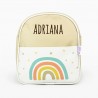 Mochila Arcoíris Soft Beige personalizada
