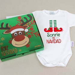BODY NAVIDAD DISEÑO CON CAJITA REGALO