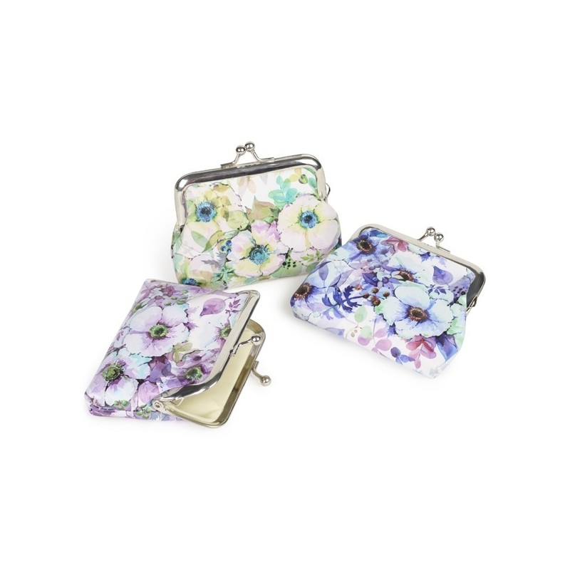 Monedero floral