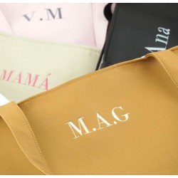 TOTE BAG POLIPIEL TEXTO PERSONALIZADO