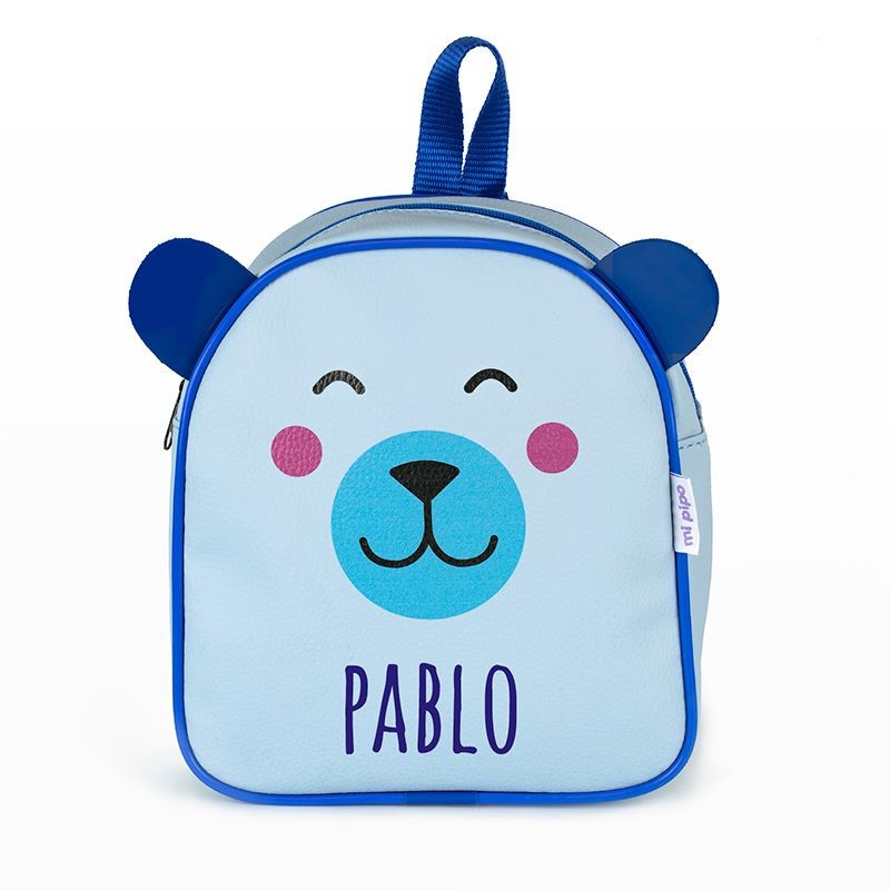 Mochila Zoo Oso Azul personalizada