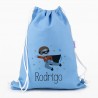 Petate Medium Lona Superhéroe personalizado, color a elegir