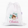 Petate Medium Lona Hada personalizado, color a elegir