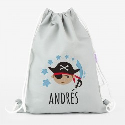 Petate Medium Lona Pirata personalizado, color a elegir