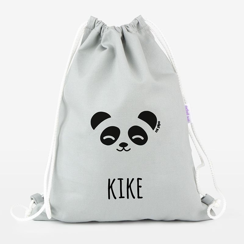 Petate Medium Lona Panda personalizado, color a elegir Ref: 253
