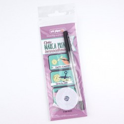 Cinta Marca Prendas termoadhesiva Rosa, Blanca o azul