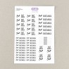 Pack 46 etiquetas personalizadas para objetos Panda blanco