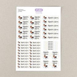 Pack 46 etiquetas...
