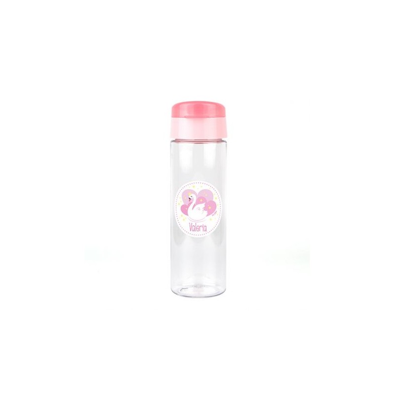 Botella Cisne Rosa 600ml personalizada