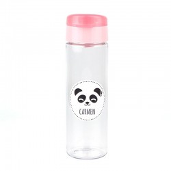Botella Panda Rosa,Menta o Azul 600ml personalizada