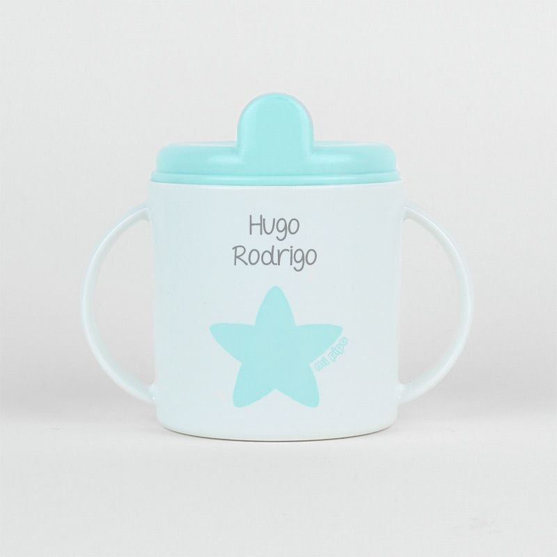 Taza Estrella azul pastel personalizada