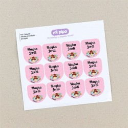 Pack 12 etiquetas personalizadas para zapatos Varios diseños