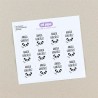 Pack 12 etiquetas personalizadas para zapatos Varios diseños
