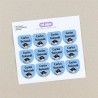 Pack 12 etiquetas personalizadas para zapatos Varios diseños