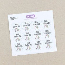 Pack 12 etiquetas personalizadas para zapatos Varios diseños