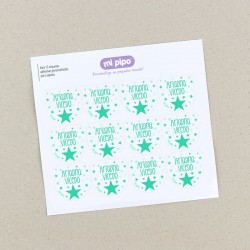 Pack 12 etiquetas personalizadas para zapatos Varios diseños