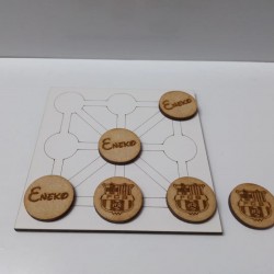 JUEGO 3 EN RAYA MADERA...