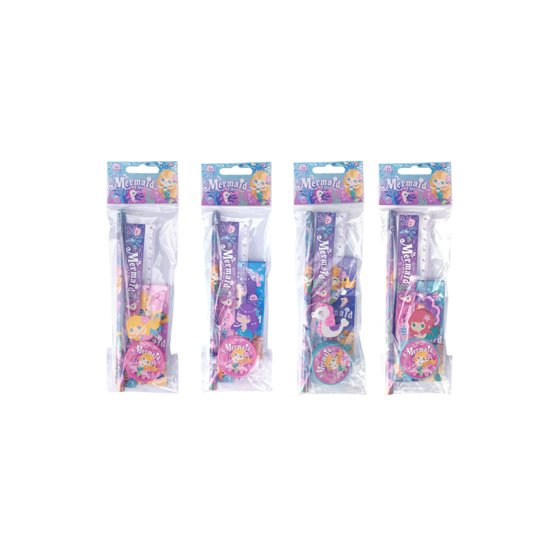 SET 5 PCS. PAPELERIA SIRENA