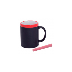 TAZA PIZARRA CERAMICA 4 COLORES