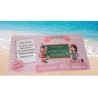 TOALLA PROFESORA PIZARRA PERSONALIZADA