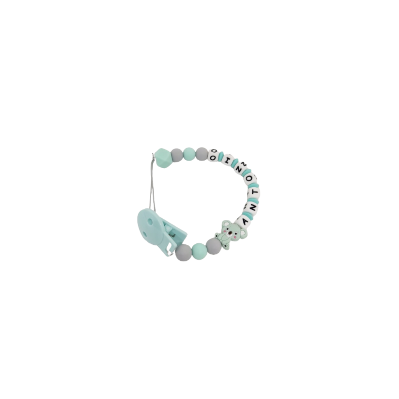 CHUPETERO SILICONA MINT - GRIS KOALA