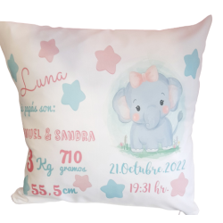 COJIN NACIMIENTO ELEFANTE