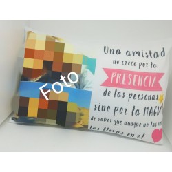 COJIN FOTO Y FRASE 28 X 40