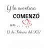 Cojin Foto y Frase 40 x 28