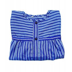BLUSON RAYA AZUL CON LNEA...