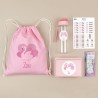 Pack Mi Equipo para el Cole con Petate Cisne personalizado + Regalo Marcaprendas