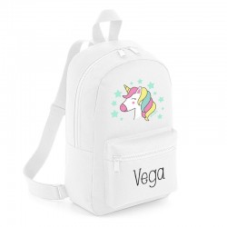 MOCHILA MEDIUM PERSONALIZADA UNICORNIO