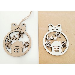 Bola Navidad Casita Nº6