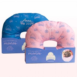 Cojín para dormir con moños