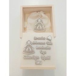 Caja Para Cenizas Falleras Mayores + Saquito M2