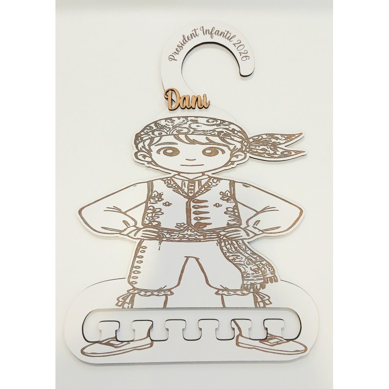 Percha Lligacames Presidente - Infantil
