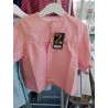 BLUSON ROSA TOPOS BLANCOS