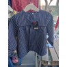 BLUSON RAYAS AZUL OSCURO LINEA FINA