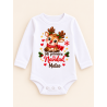 Body Mi Primera Navidad Reno Personalizado