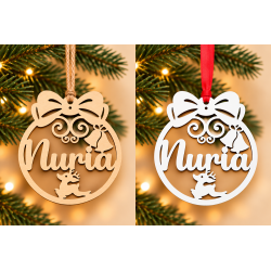Bola Navidad Reno Campanas Nº5